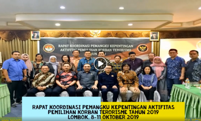 Rapat Koordinasi Pemangku Kepentingan Aktifitas Pemulihan Korban Terorisme Tahun 2019